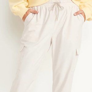 High-Waisted StretchTech Cargo Jogger Pants for Women NWT